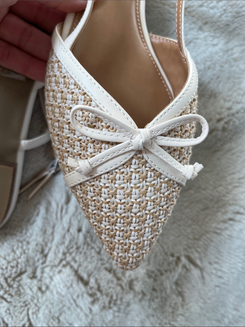 Dolce Vita Raffia slingback Flats Sz- 7 - Picture 13 of 13